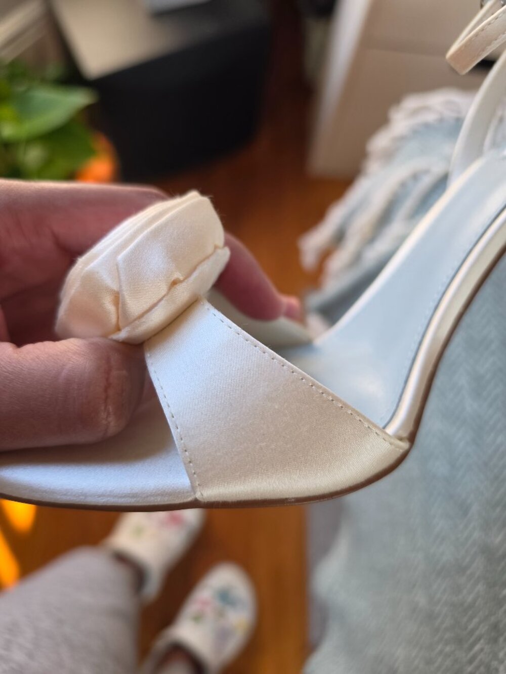 Nine West Neve Rosette Ankle Strap Sandals - Picture 5 of 9